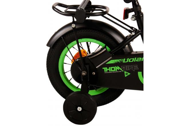 Volare Thombike Kinderfiets - Jongens - 12 inch - Zwart Groen