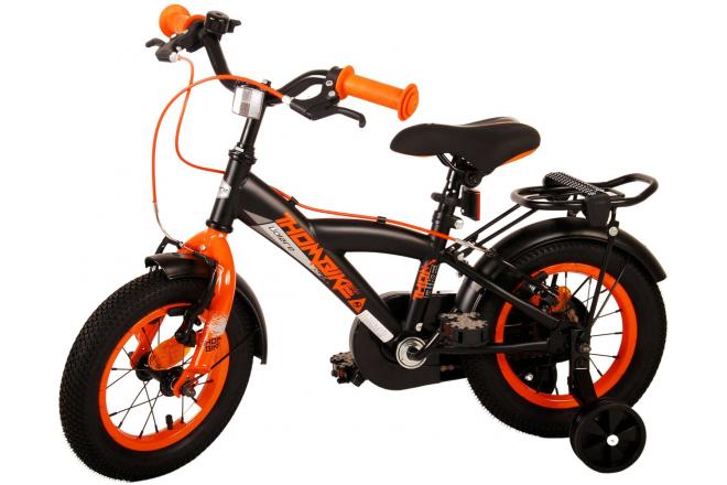 Volare Thombike Kinderfiets - Jongens - 12 inch - Zwart Oranje - Twee Handremmen