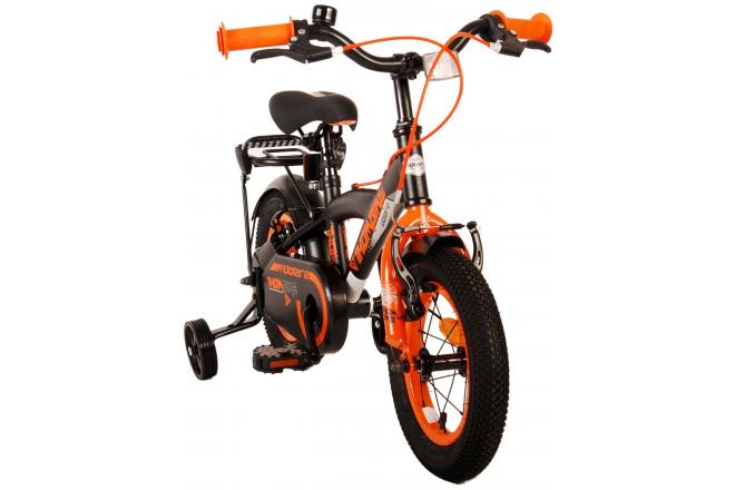 Volare Thombike Kinderfiets - Jongens - 12 inch - Zwart Oranje - Twee Handremmen