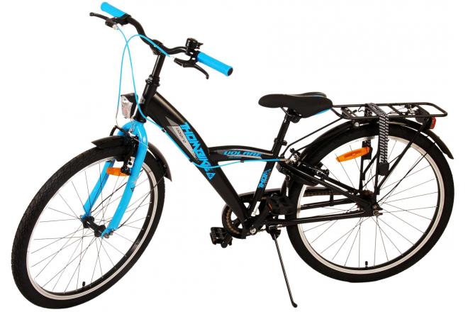 Volare Thombike Kinderfiets - Jongens - 24 inch - Zwart Blauw - Twee handremmen