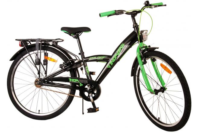 Volare Thombike Kinderfiets - Jongens - 24 inch - Zwart Groen - Twee handremmen