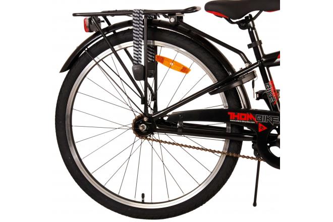 Volare Thombike Kinderfiets - Jongens - 24 inch - Zwart Rood