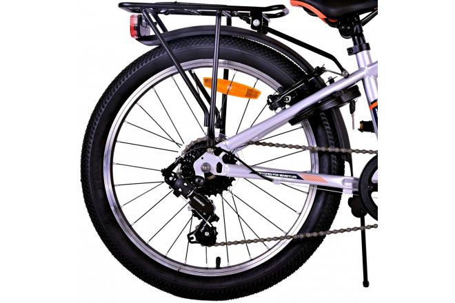 Volare Cross Kinderfiets - Jongens - 20 inch - Zilver , 6 versnellingen