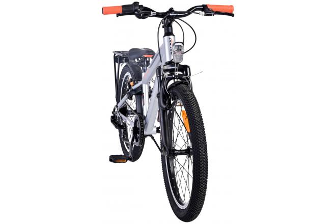 Volare Cross Kinderfiets - Jongens - 20 inch - Zilver , 6 versnellingen