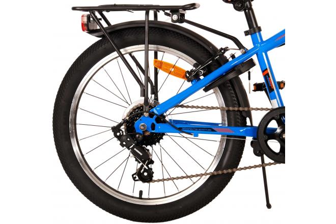 Volare Cross Kinderfiets - Jongens - 20 inch - Blauw - 6 versnellingen