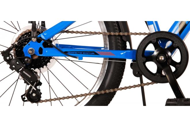 Volare Cross Kinderfiets - Jongens - 20 inch - Blauw - 6 versnellingen