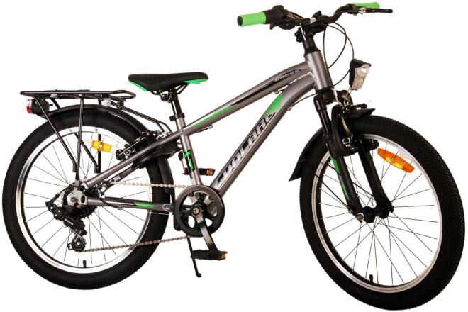 Volare Cross Kinderfiets - Jongens - 20 inch - donker Grijs, 6 versnellingen