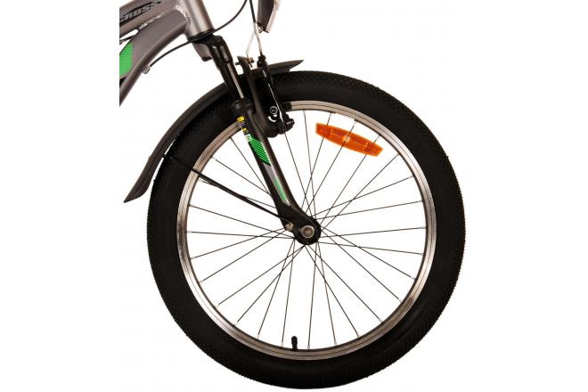 Volare Cross Kinderfiets - Jongens - 20 inch - donker Grijs, 6 versnellingen