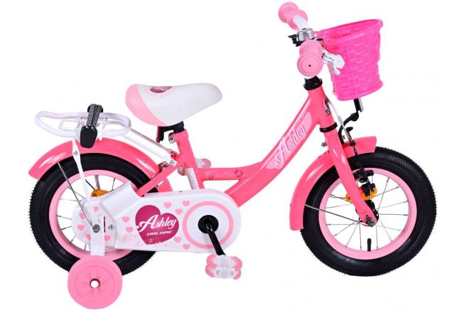 Volare Ashley Kinderfiets - Meisjes - 12 inch - Rood/Roze