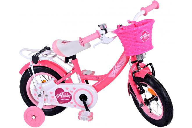 Volare Ashley Kinderfiets - Meisjes - 12 inch - Rood/Roze