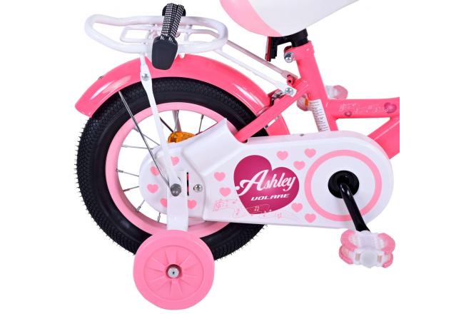 Volare Ashley Kinderfiets - Meisjes - 12 inch - Rood/Roze