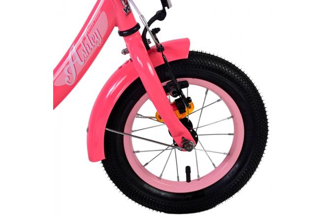 Volare Ashley Kinderfiets - Meisjes - 12 inch - Rood/Roze