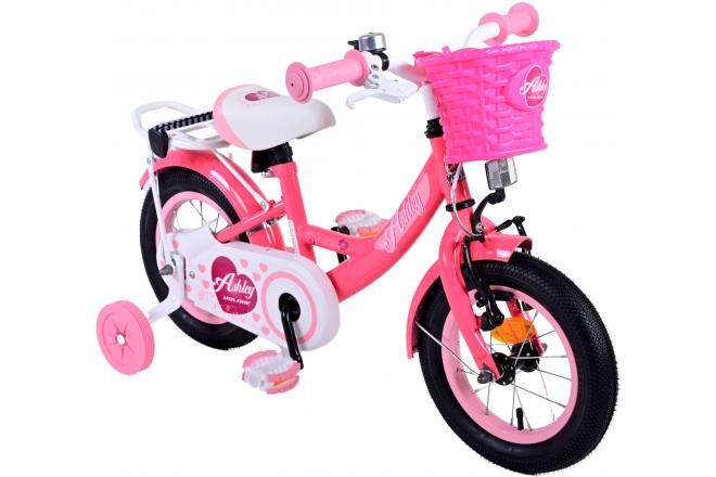 Volare Ashley Kinderfiets - Meisjes - 12 inch - Rood/Roze