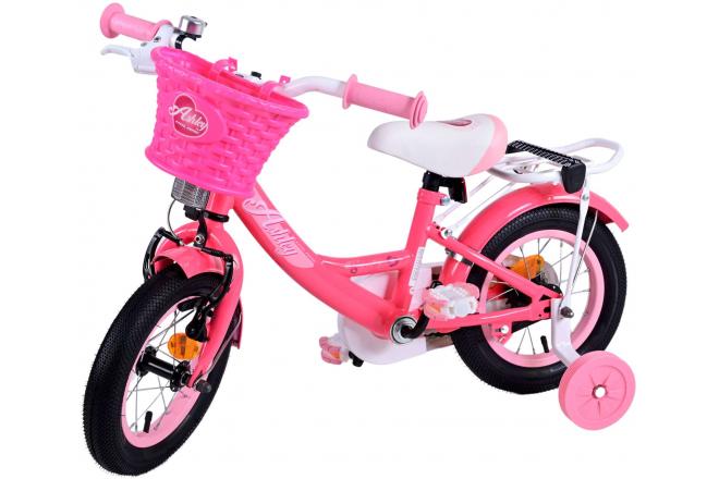 Volare Ashley Kinderfiets - Meisjes - 12 inch - Rood/Roze