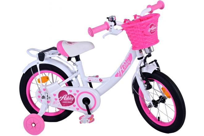 Volare Ashley Kinderfiets - Meisjes - 14 inch - Wit