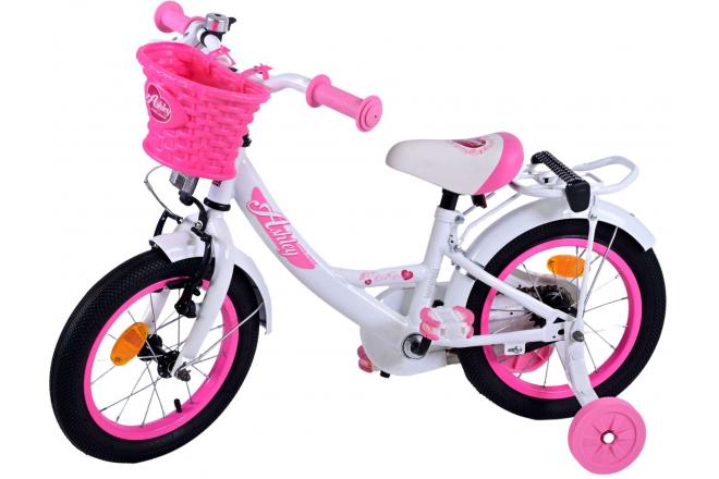 Volare Ashley Kinderfiets - Meisjes - 14 inch - Wit