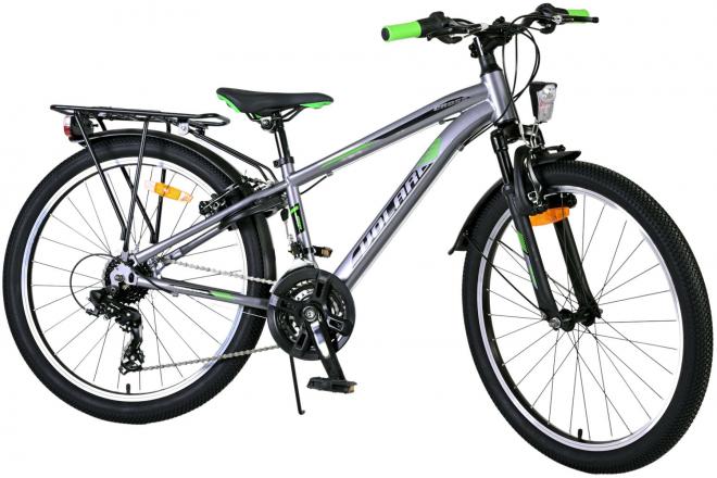 Volare Cross Kinderfiets - Jongens - 24 inch - donker Grijs - 18 versnellingen