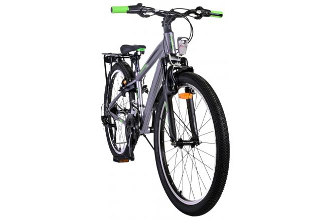 Volare Cross Kinderfiets - Jongens - 24 inch - donker Grijs - 18 versnellingen