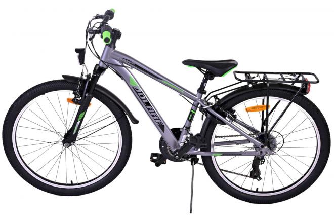 Volare Cross Kinderfiets - Jongens - 24 inch - donker Grijs - 18 versnellingen