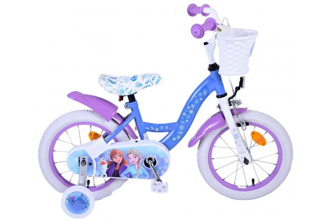 Disney Frozen 2 Kinderfiets - Meisjes - 14 inch - Blauw/Paars