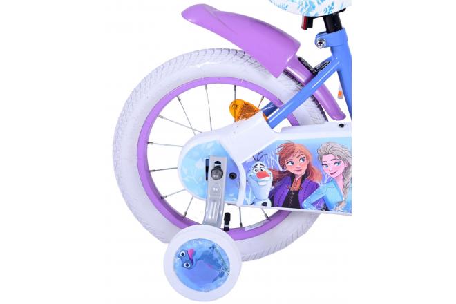 Disney Frozen 2 Kinderfiets - Meisjes - 14 inch - Blauw/Paars