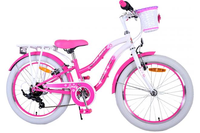 Volare Lovely Kinderfiets - Meisjes - 20 inch - Roze - 6 versnellingen