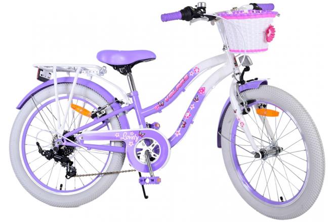 Volare Lovely Kinderfiets - Meisjes - 20 inch - Paars - 6 versnellingen