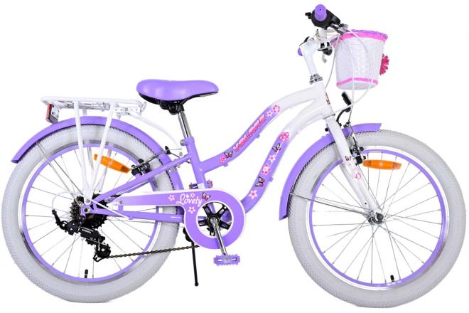 Volare Lovely Kinderfiets - Meisjes - 20 inch - Paars - 6 versnellingen