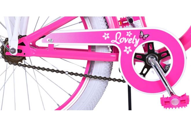 Volare Lovely Kinderfiets - Meisjes - 20 inch - Roze - Twee handremmen