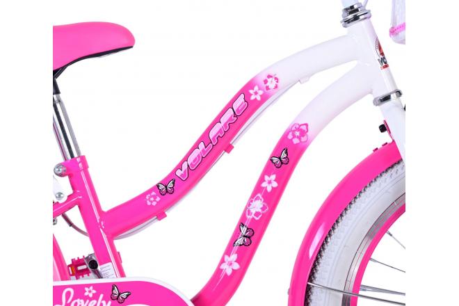 Volare Lovely Kinderfiets - Meisjes - 20 inch - Roze - Twee handremmen