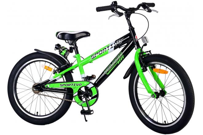 Volare Sportivo Kinderfiets - Jongens - 20 inch - Groen - Twee handremmen