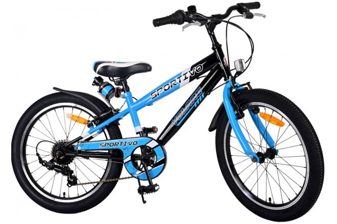 Volare Sportivo Kinderfiets - Jongens - 20 inch - Blauw - 7 versnellingen