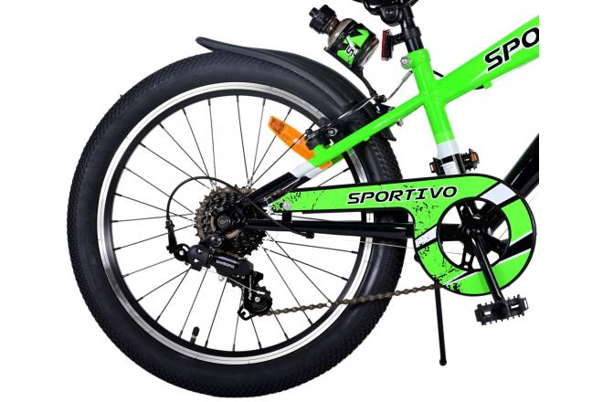 Volare Sportivo Kinderfiets - Jongens - 20 inch - Groen - 7 versnellingen