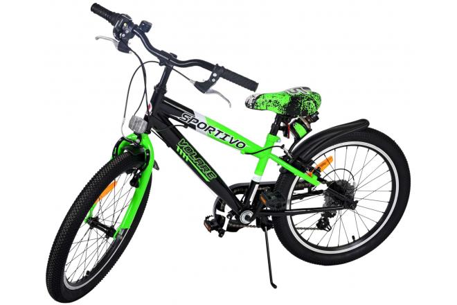 Volare Sportivo Kinderfiets - Jongens - 20 inch - Groen - 7 versnellingen