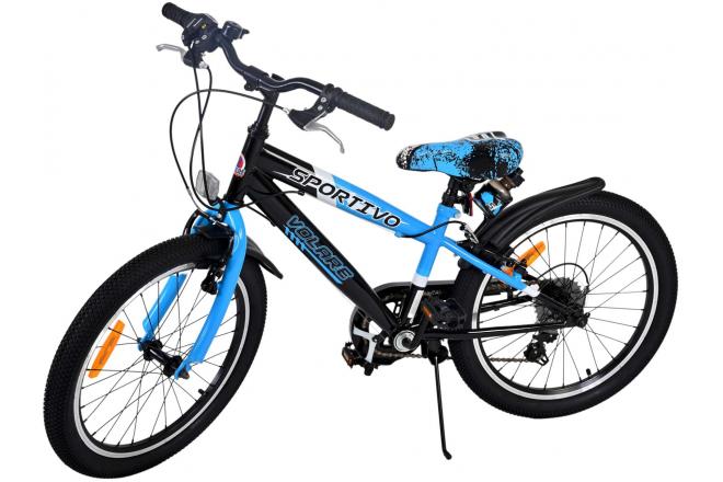 Volare Sportivo Kinderfiets - Jongens - 20 inch - Blauw - 7 versnellingen