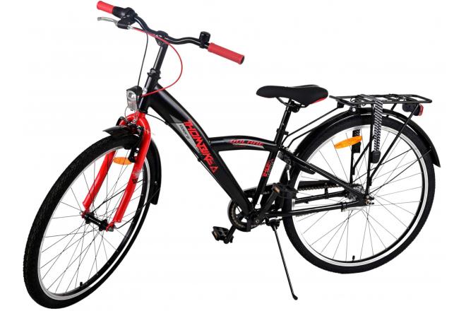 Volare Thombike Kinderfiets - Jongens - 26 inch - Zwart Rood - 3 versnellingen