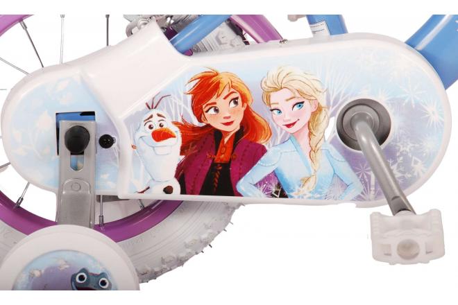 Disney Frozen 2 Kinderfiets - Meisjes - 12 inch - Blauw/Paars - Twee handremmen