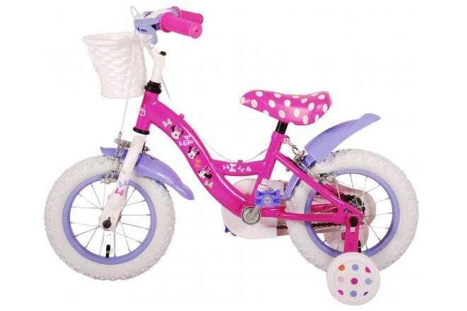 Disney Minnie Cutest Ever! Kinderfiets - Meisjes - 12 inch - Roze - Twee handremmen