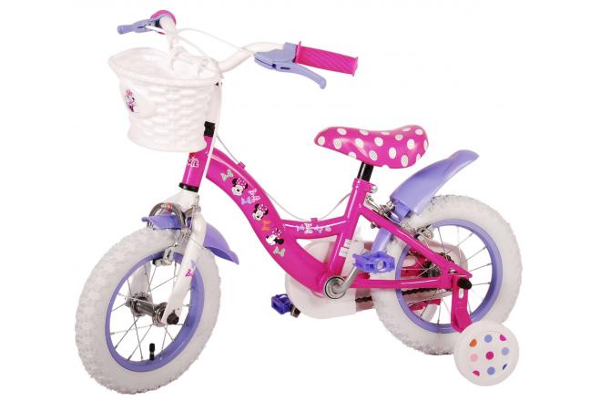 Disney Minnie Cutest Ever! Kinderfiets - Meisjes - 12 inch - Roze - Twee handremmen