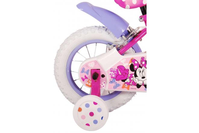 Disney Minnie Cutest Ever! Kinderfiets - Meisjes - 12 inch - Roze - Twee handremmen