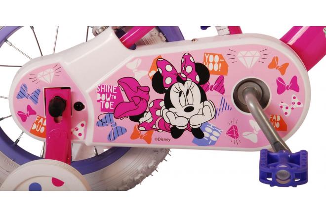 Disney Minnie Cutest Ever! Kinderfiets - Meisjes - 12 inch - Roze - Twee handremmen