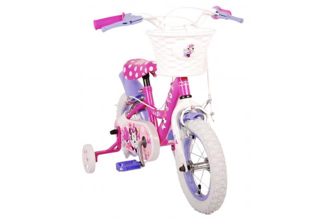 Disney Minnie Cutest Ever! Kinderfiets - Meisjes - 12 inch - Roze - Twee handremmen