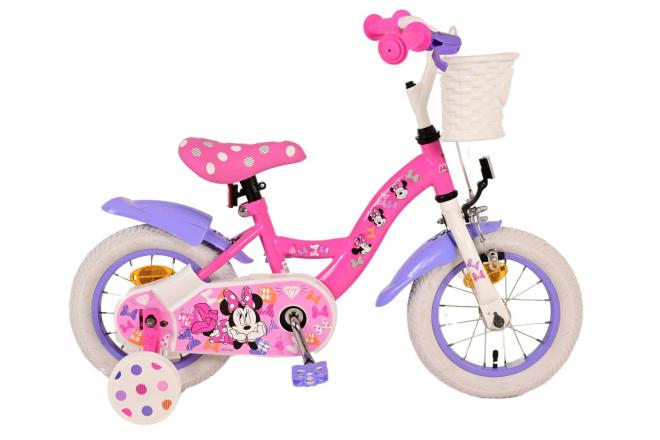 Minnie Kinderfiets - Meisjes - 12 inch - Roze