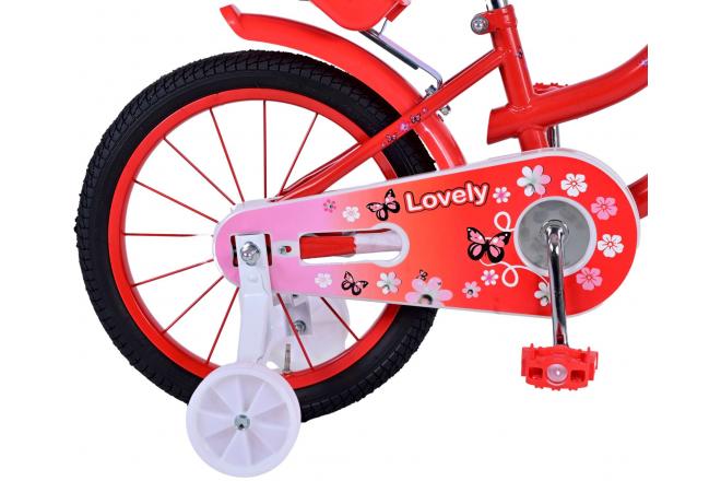Volare Lovely Kinderfiets - Meisjes - 16 inch - Rood Wit