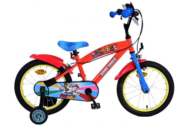Paw Patrol Kinderfiets – Jongens – 16 inch – Rood – Twee handremmen