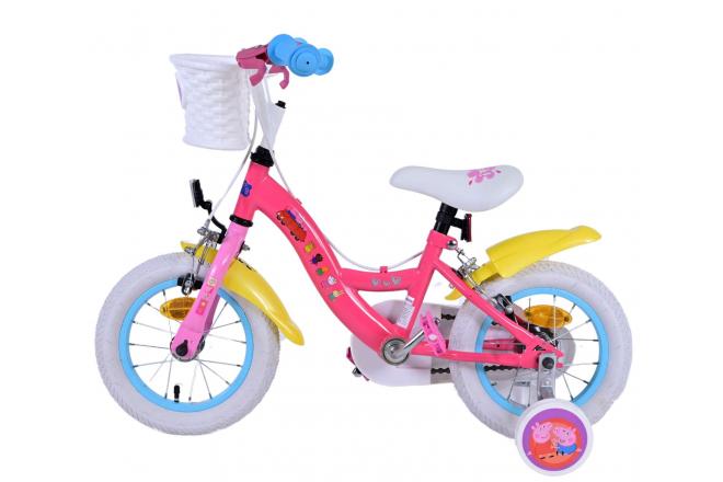 Peppa Pig Kinderfiets - Meisjes - 12 inch - Roze - Twee handremmen