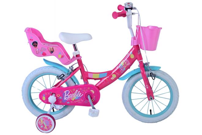 Barbie Kinderfiets - Meisjes - 14 inch - Roze - Twee handremmen