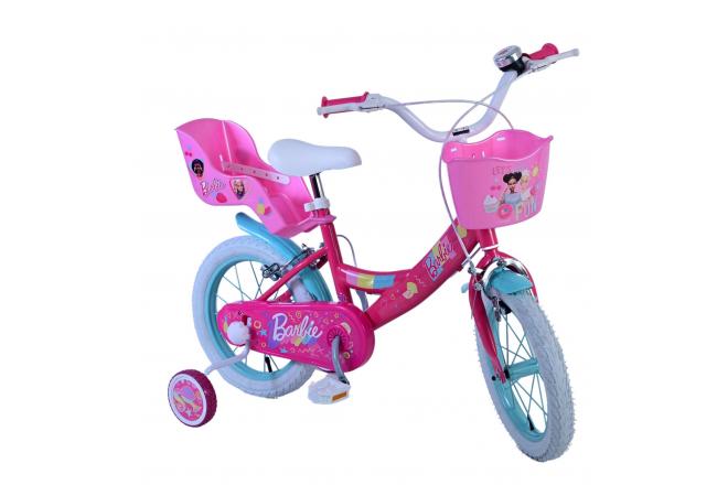 Barbie Kinderfiets - Meisjes - 14 inch - Roze - Twee handremmen