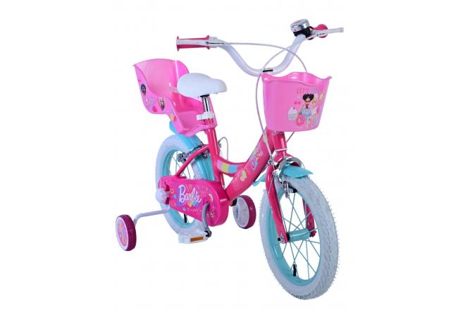 Barbie Kinderfiets - Meisjes - 14 inch - Roze - Twee handremmen