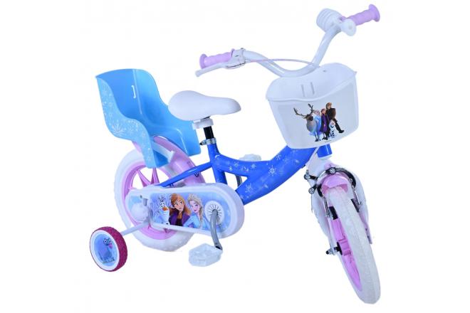 Disney Frozen Kinderfiets - Meisjes - 12 inch - Blauw